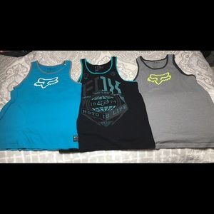 (3) MEN’s FOX Tank Tops